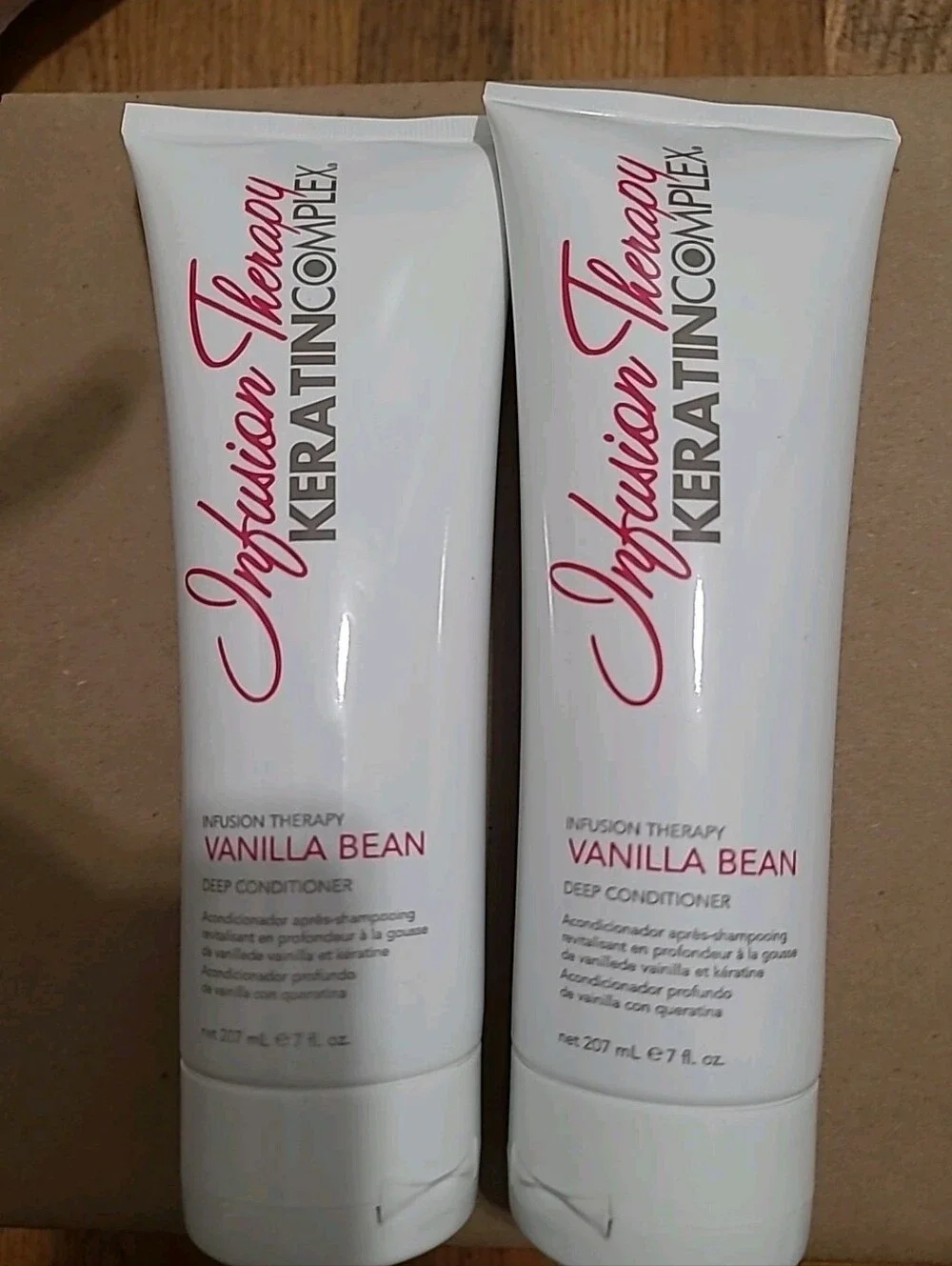 Lot Of 2 Infusion Therapy Keratin Complex Vanilla Bean Deep Conditioner
